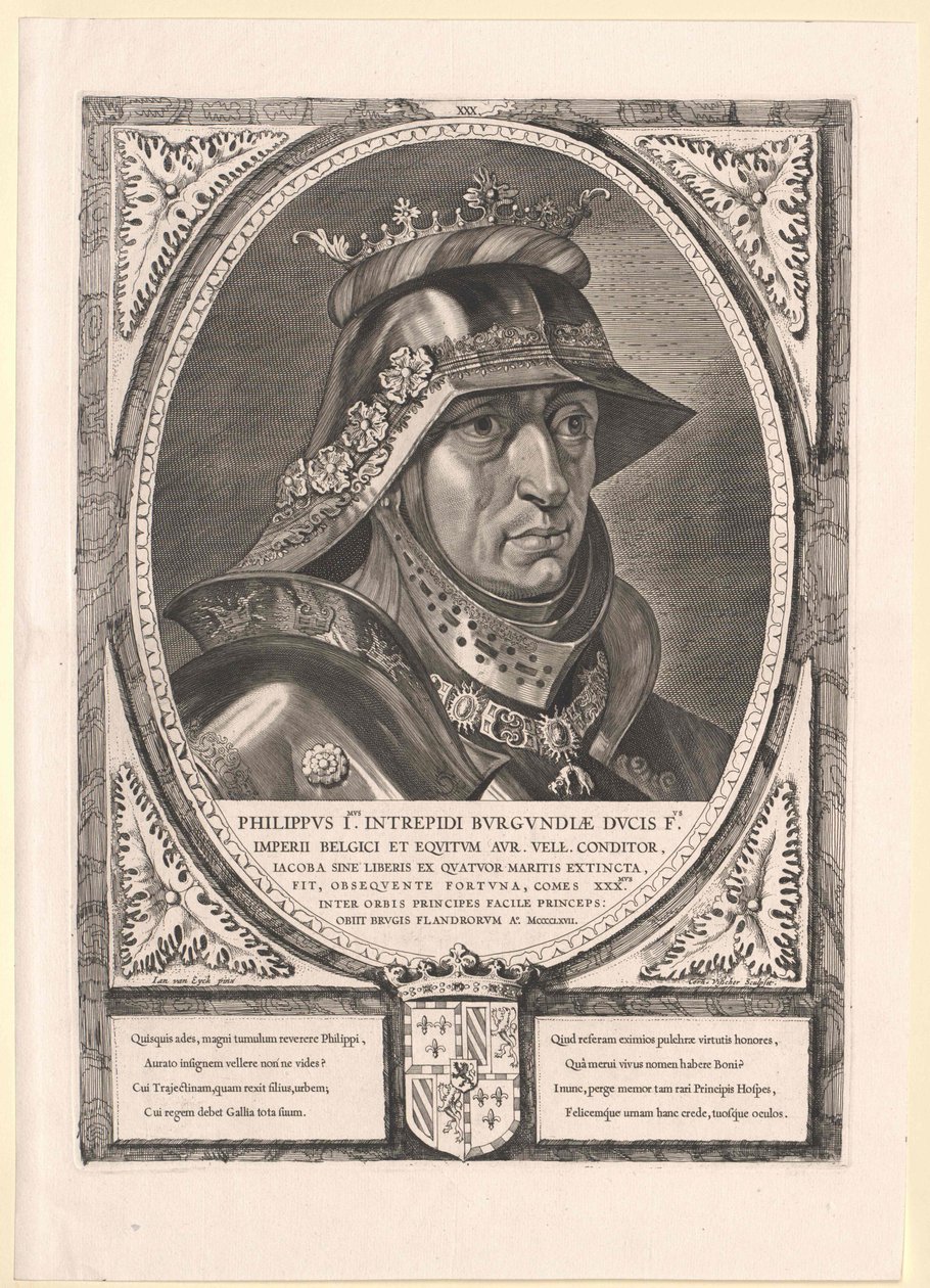 Emperador del Sacro Imperio Romano Germánico Maximiliano I (huella) de Cornelis Visscher