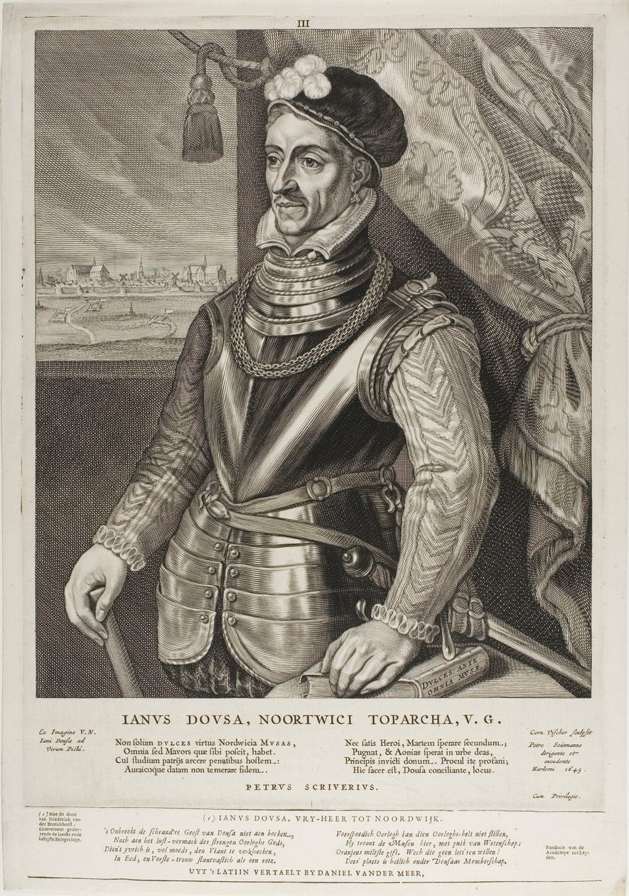 Jan van der Does, lámina 3 de Quatuor Personae de Cornelis Visscher