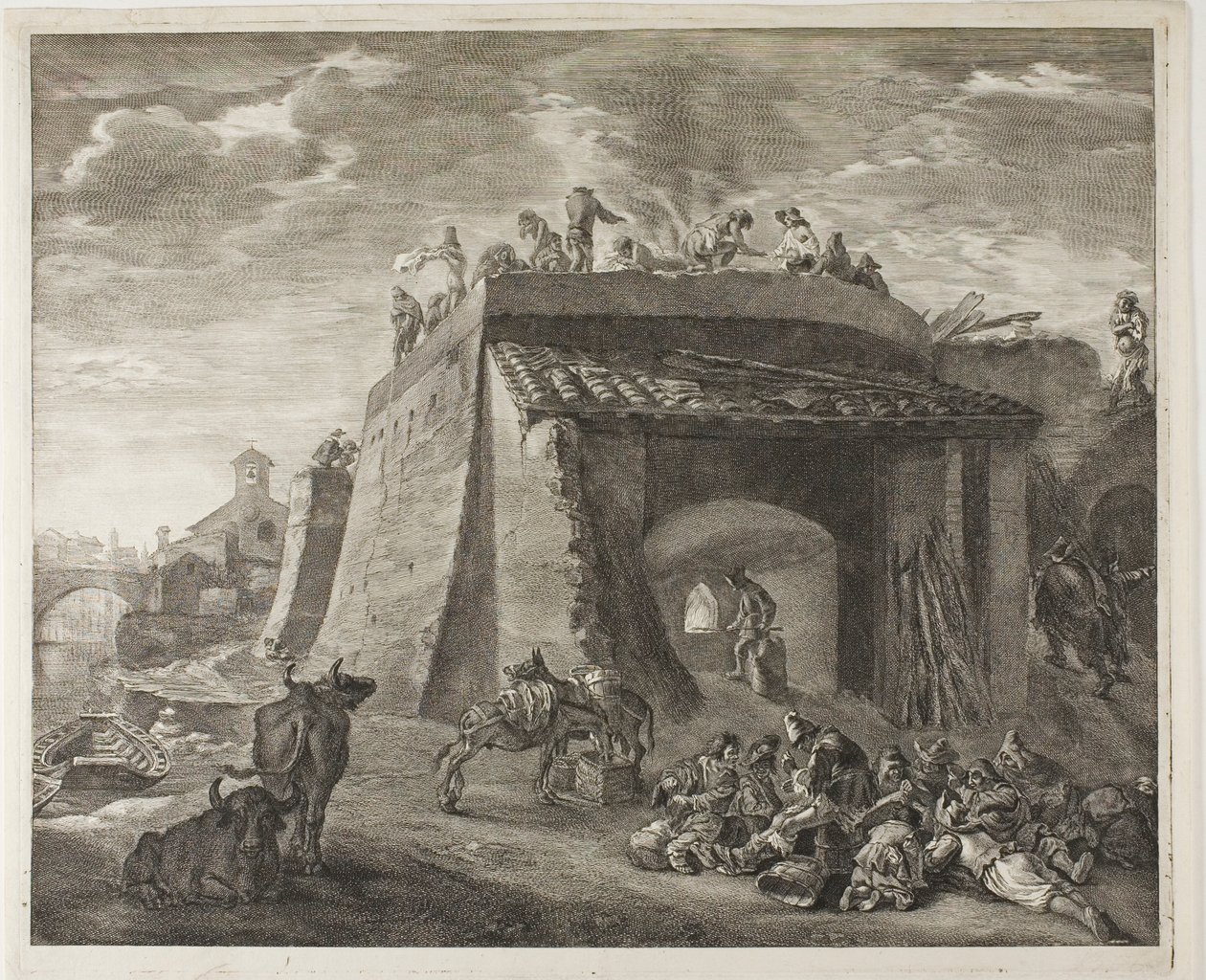 Horno de cal, del Gabinete Reynst de Cornelis Visscher