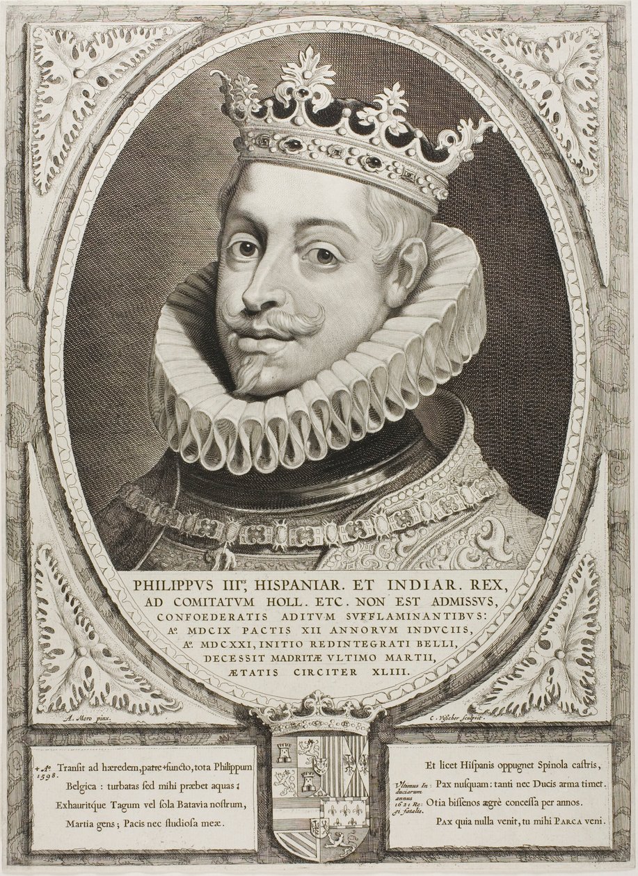 Felipe III, Rey de España, de Principes Hollandiae, Zelandiae, et Frisiae de Cornelis Visscher