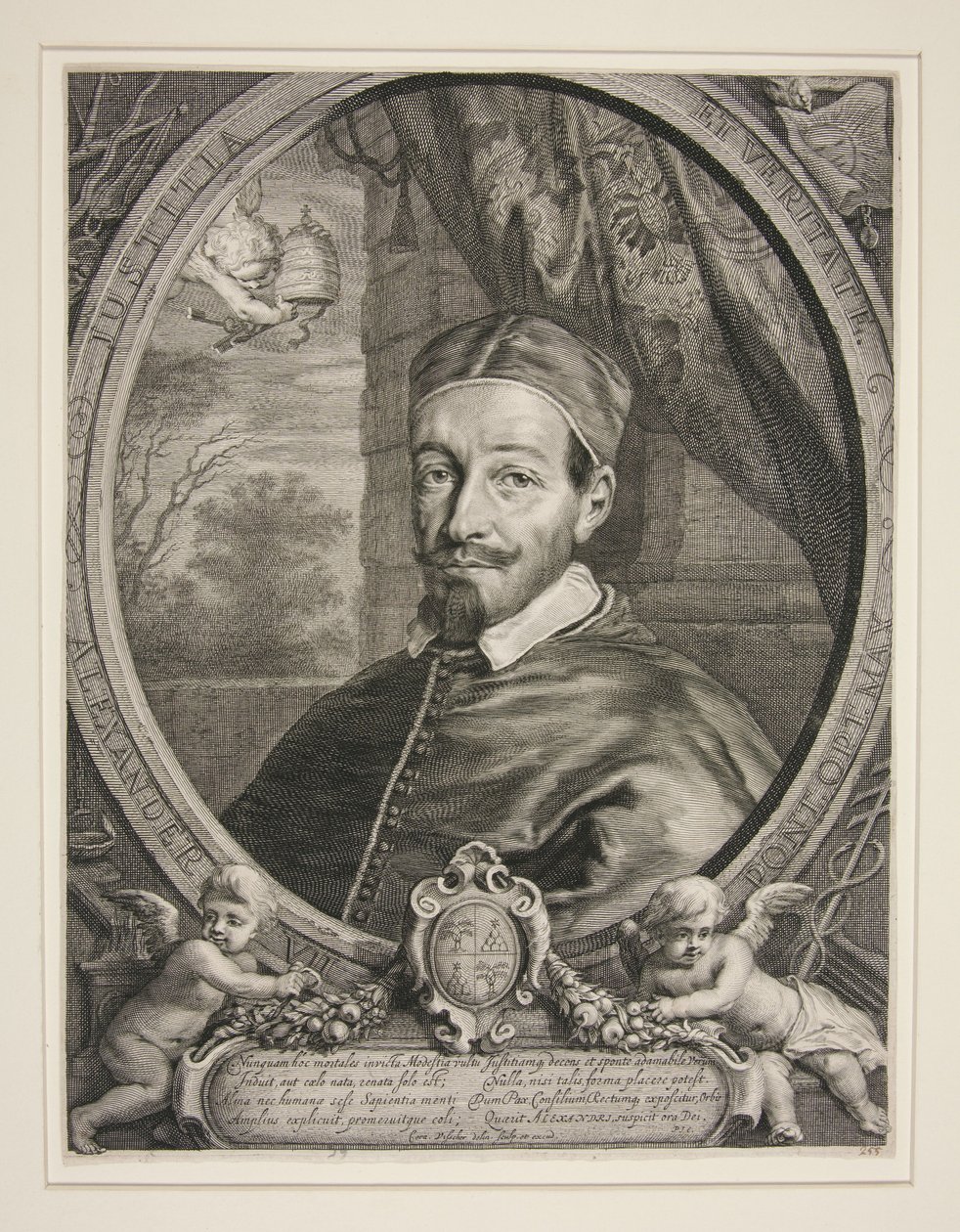 El papa Alejandro VII, Fabio Chigi (1599-1667) de Cornelis Visscher