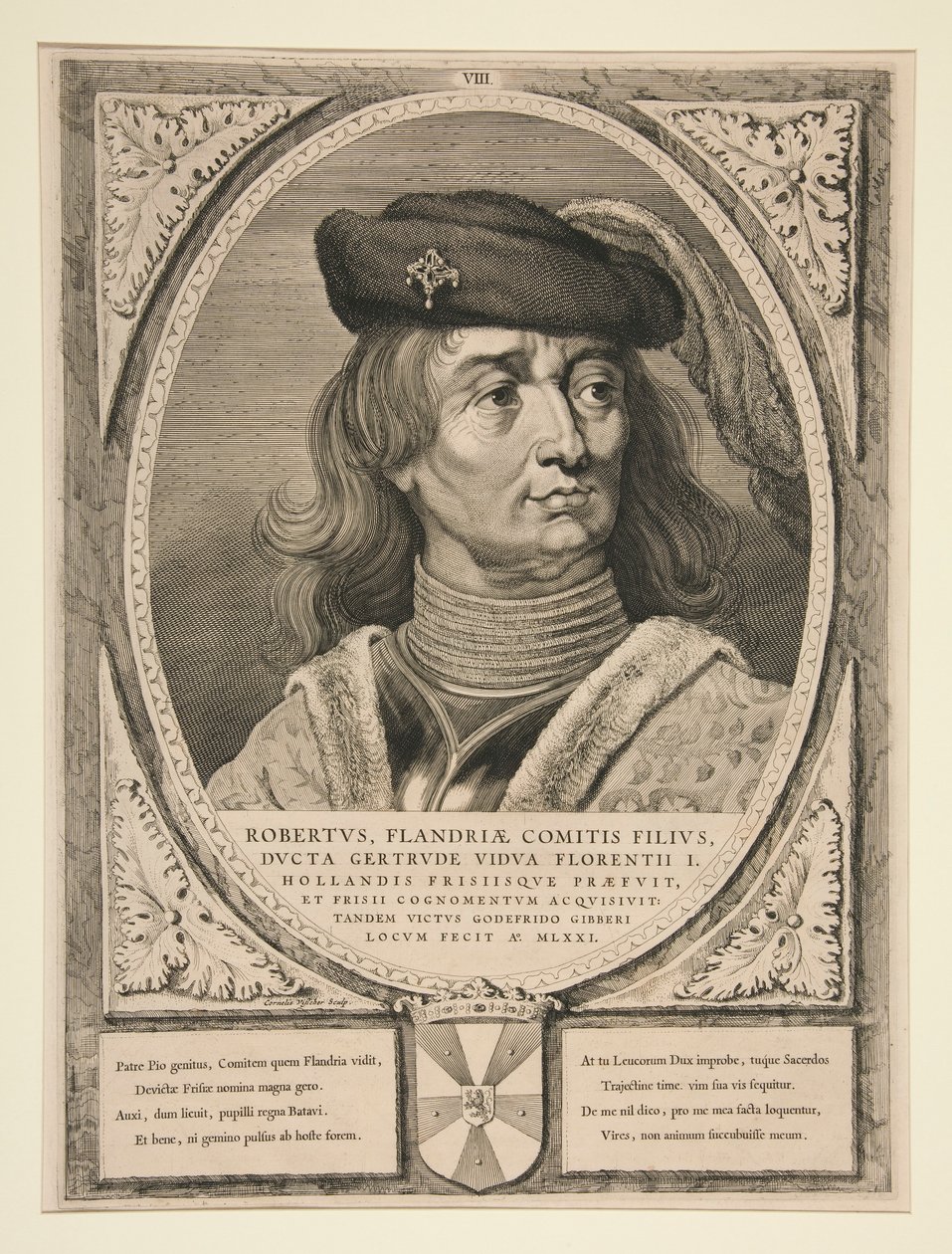 Roberto, hijo del conde de Flandes de Cornelis Visscher
