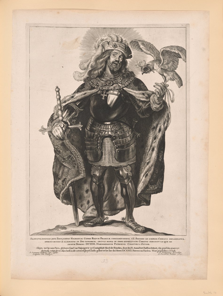 San Bavón, de Santos del Norte y del Sur de los Países Bajos de Cornelis Visscher