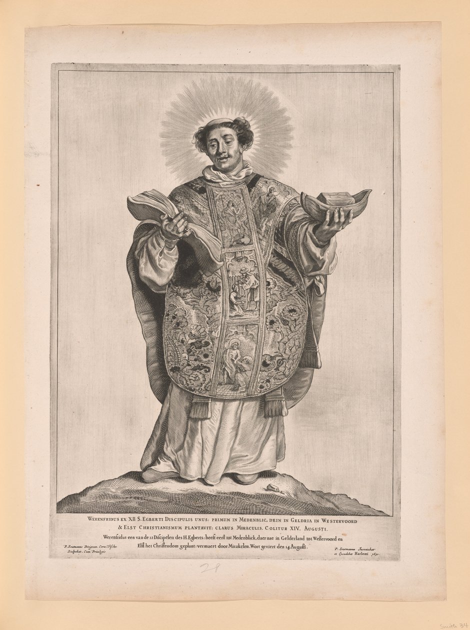 San Lebuin, de Santos del Norte y del Sur de los Países Bajos de Cornelis Visscher