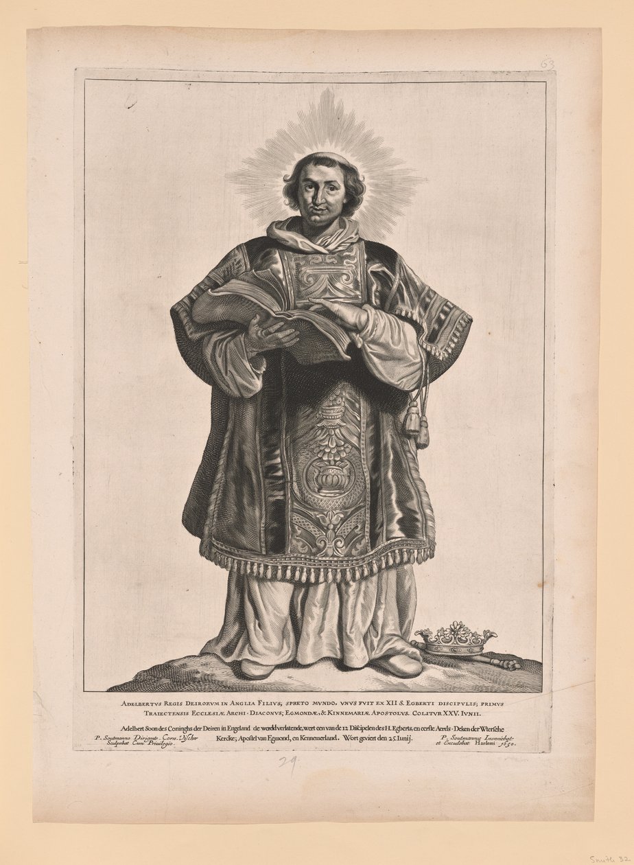 San Werenfridus, de Santos de los Países Bajos del Norte y del Sur de Cornelis Visscher