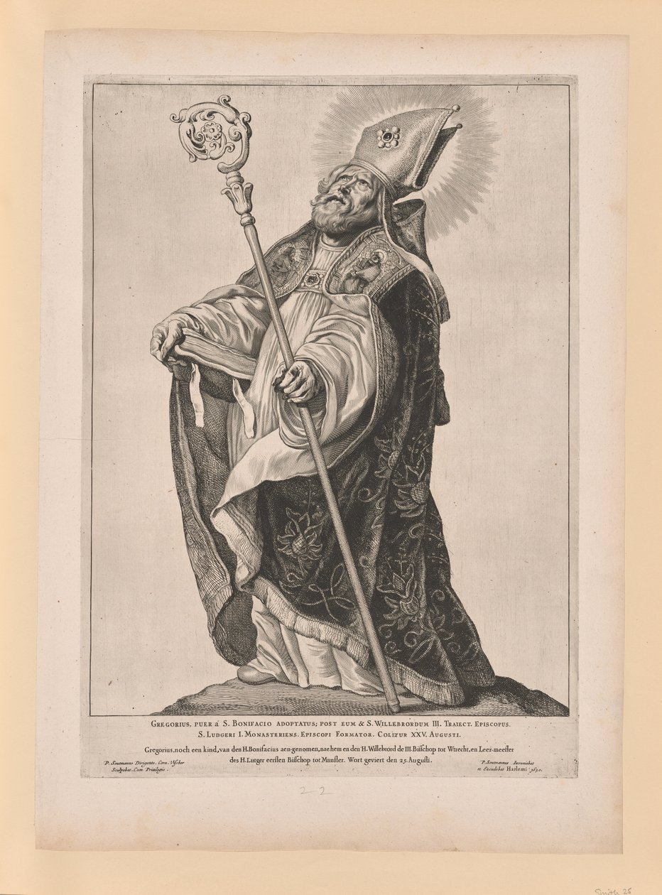 San Willebrord, de Santos de los Países Bajos del Norte y del Sur de Cornelis Visscher