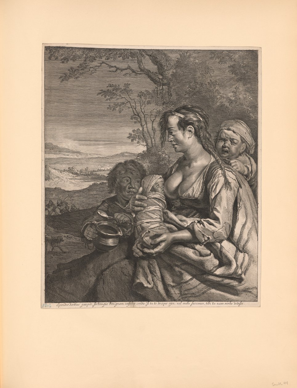 La mujer bohemia de Cornelis Visscher