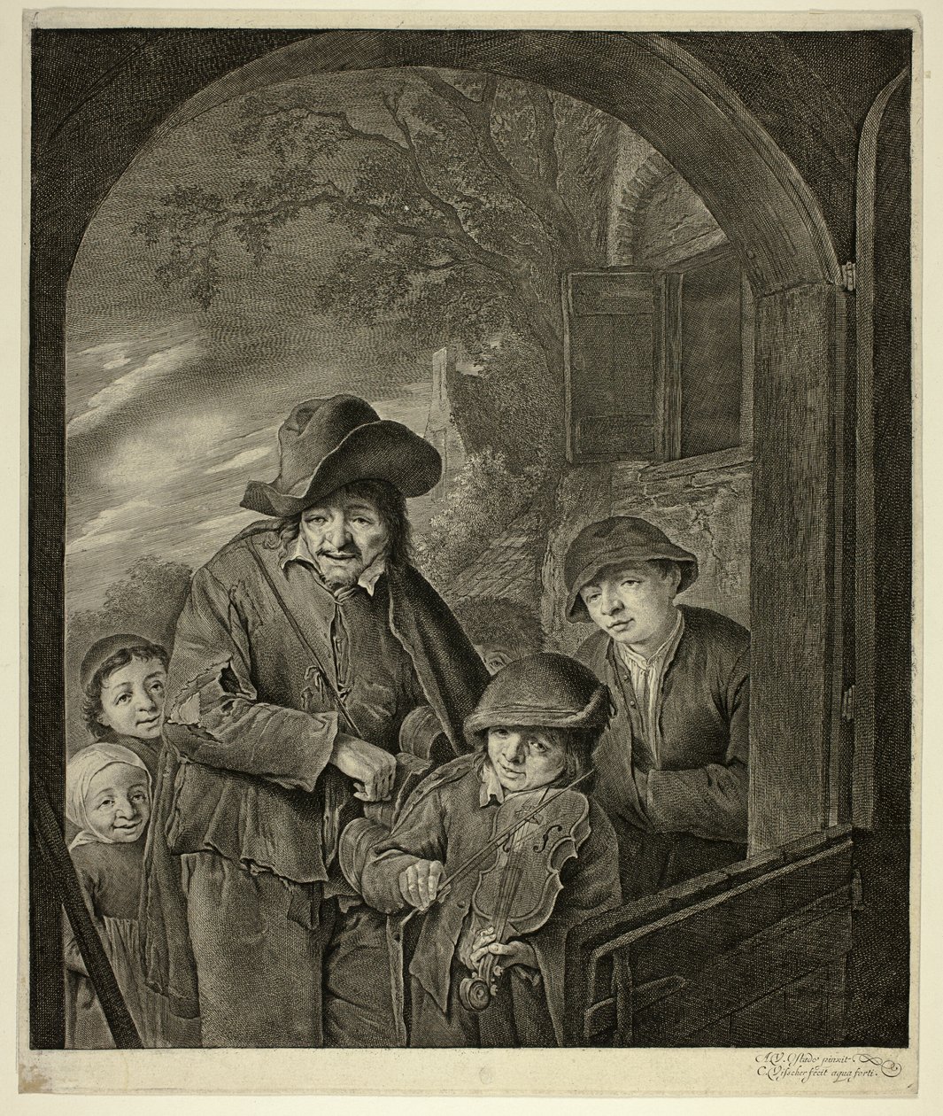 El zanfonista de Cornelis Visscher