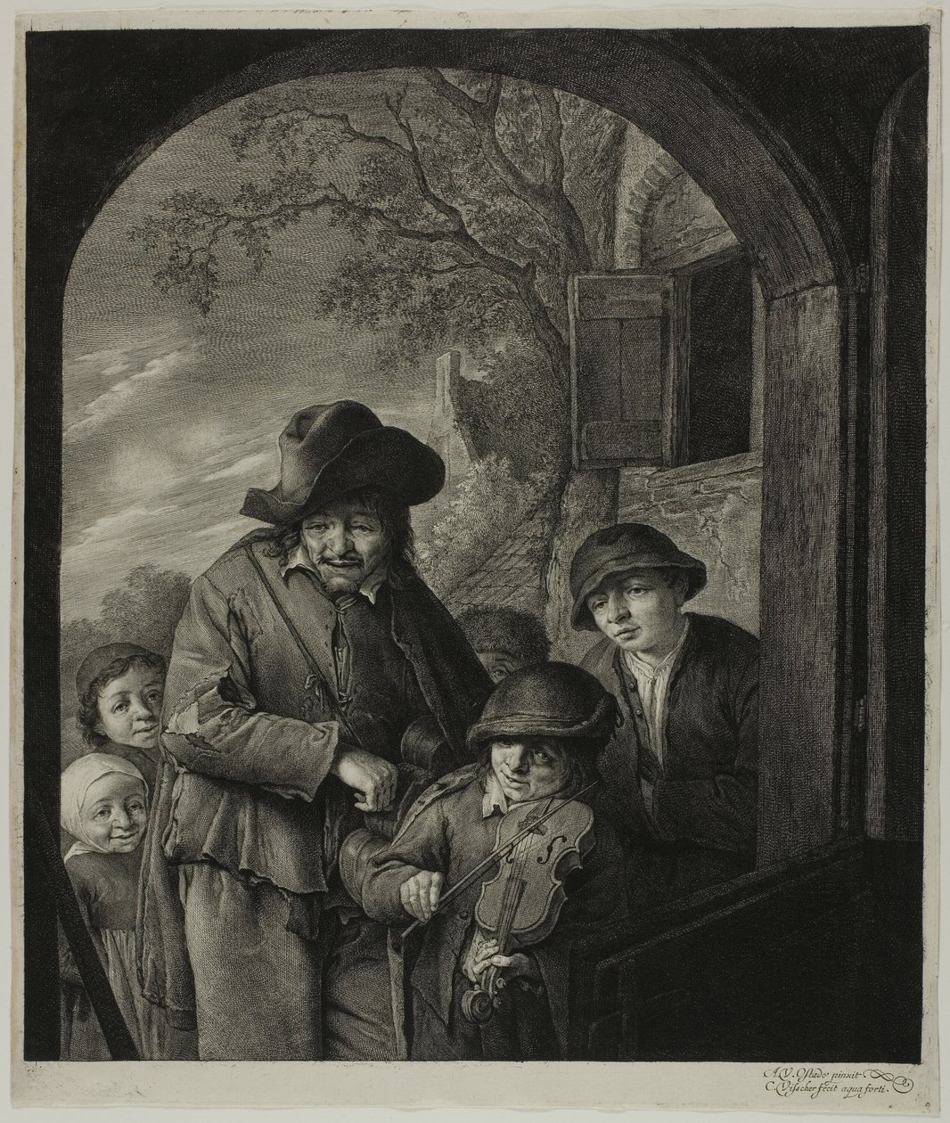 El zanfonista de Cornelis Visscher