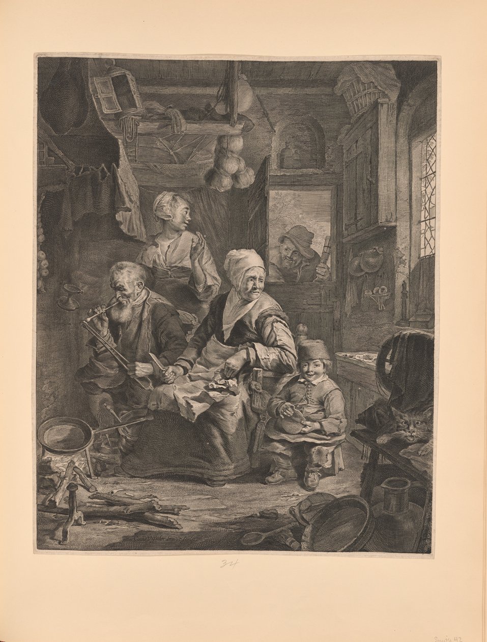 La mujer de las tortitas de Cornelis Visscher