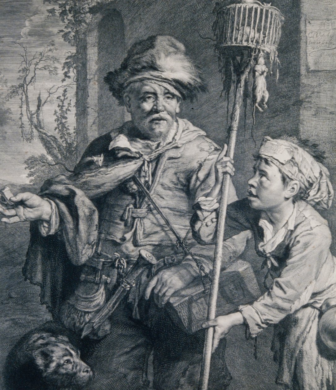 El vendedor ambulante de veneno para ratas de Cornelis Visscher