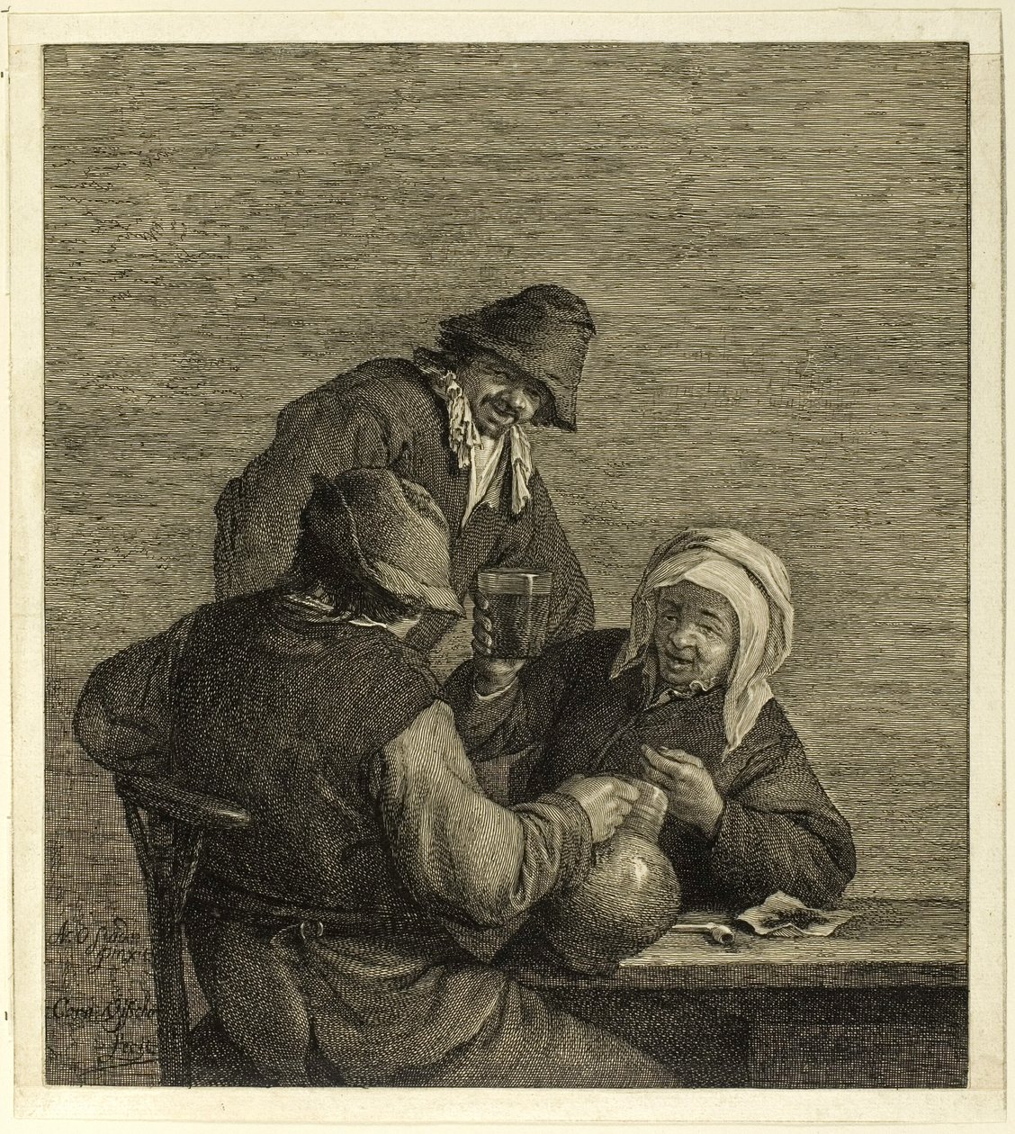 Los Bebedores de Cornelis Visscher