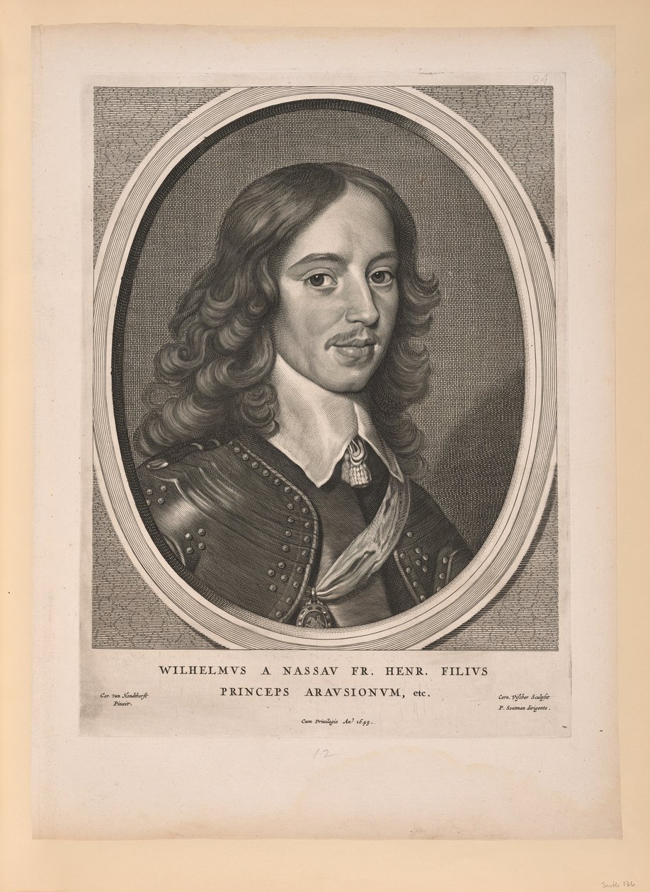 Guillermo II, Príncipe de Orange, de Nueve retratos de Cornelis Visscher