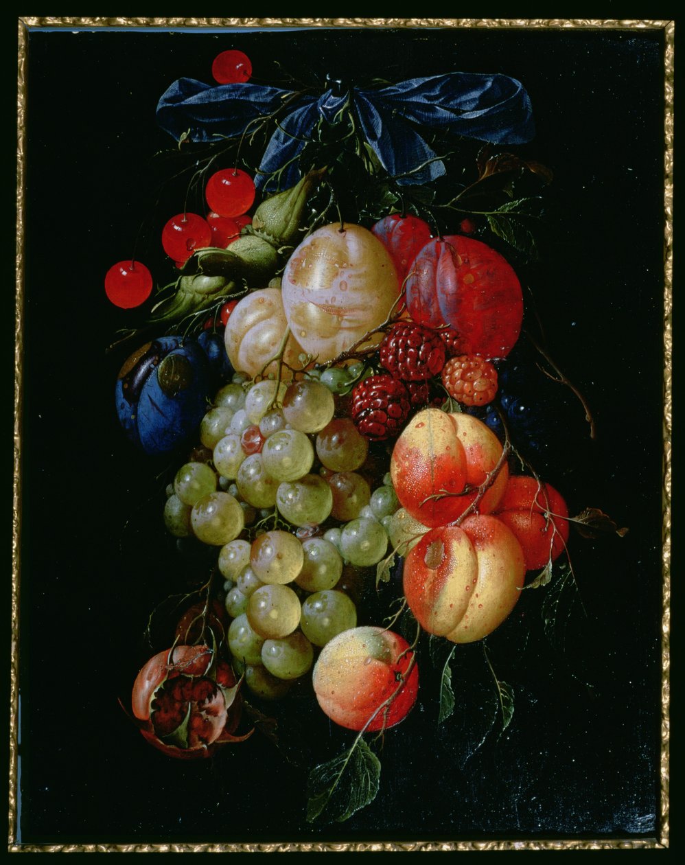 Una guirnalda de frutas de Cornelis de Heem