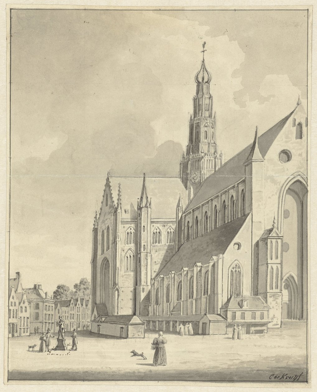 El San Bavón en Haarlem de Cornelis de Kruyff