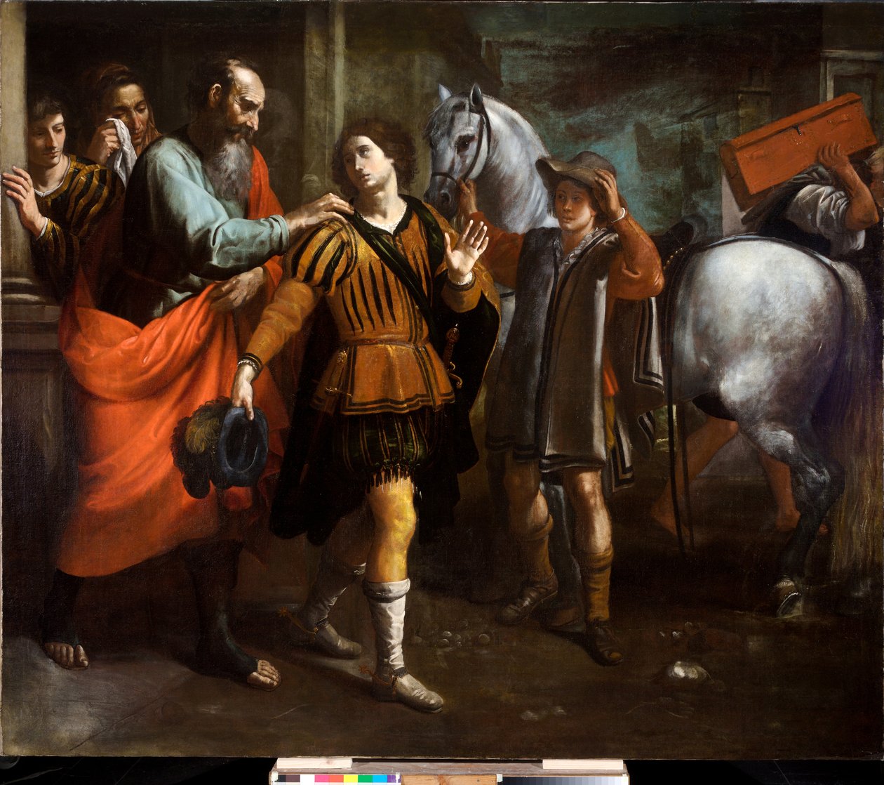 Salida del hijo pródigo, c.1650 (óleo sobre lienzo) de Cornelis de Wael