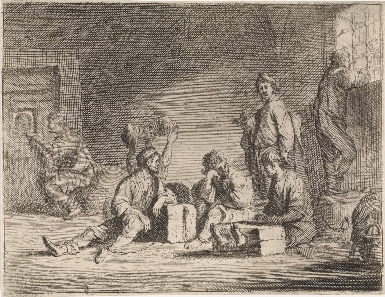 Prisioneros en la mazmorra Escenas de género (título de la serie) de Cornelis de Wael