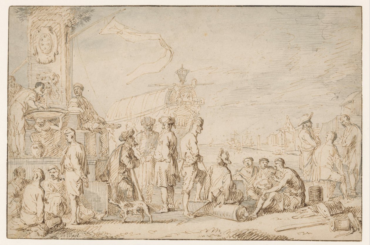 Puerto marítimo del este de Cornelis de Wael