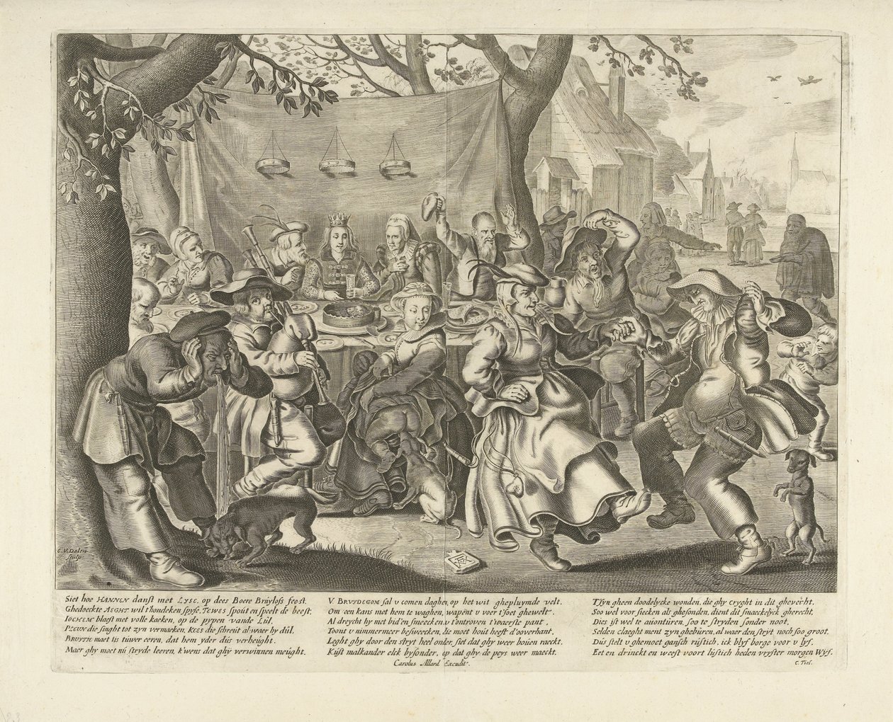 boda de granjero de Cornelis van Dalen (I)
