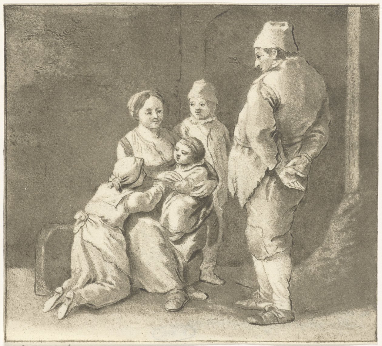 grupo de figuras de Cornelis van Noorde