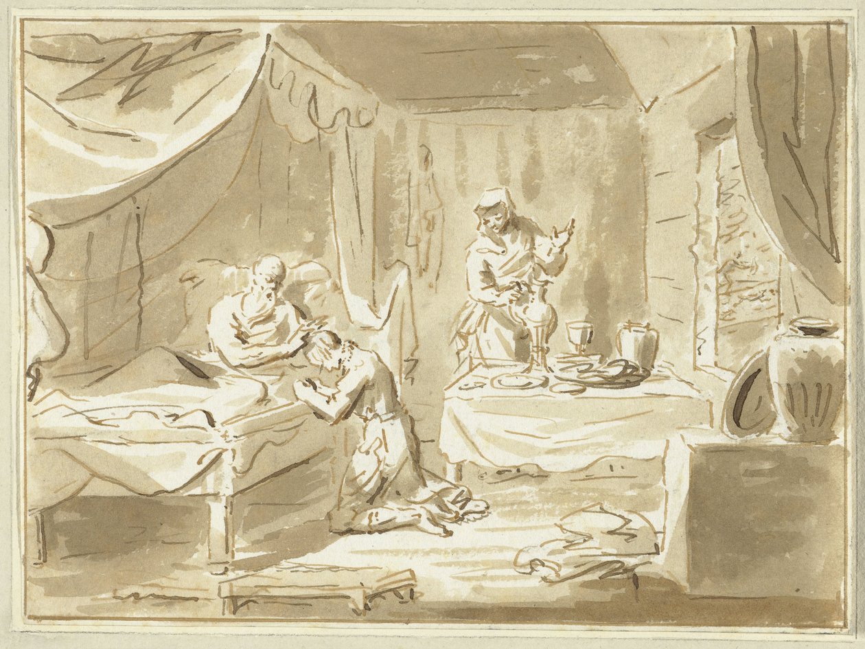 Jacob recibe la bendición de Isaac de Cornelis van Noorde