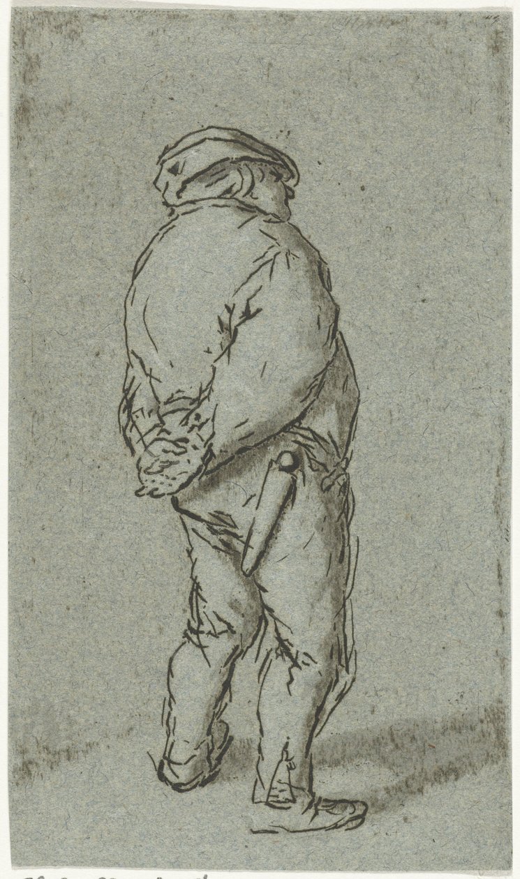 hombre de pie de Cornelis van Noorde