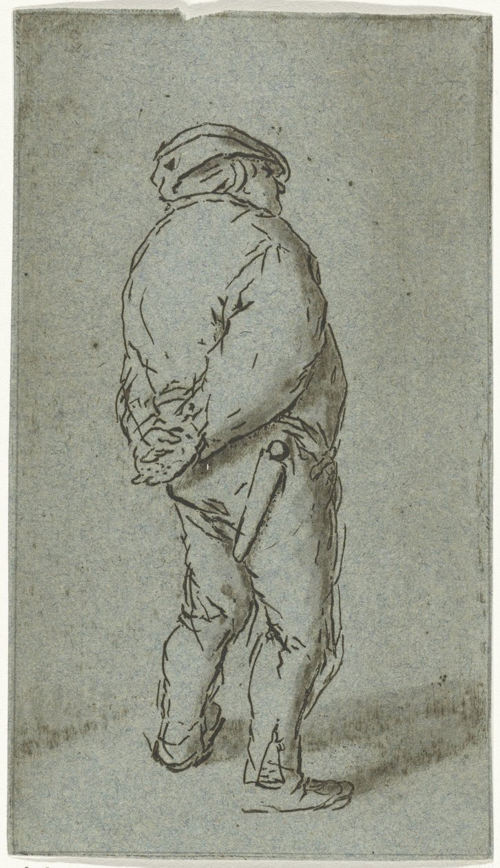 hombre de pie de Cornelis van Noorde