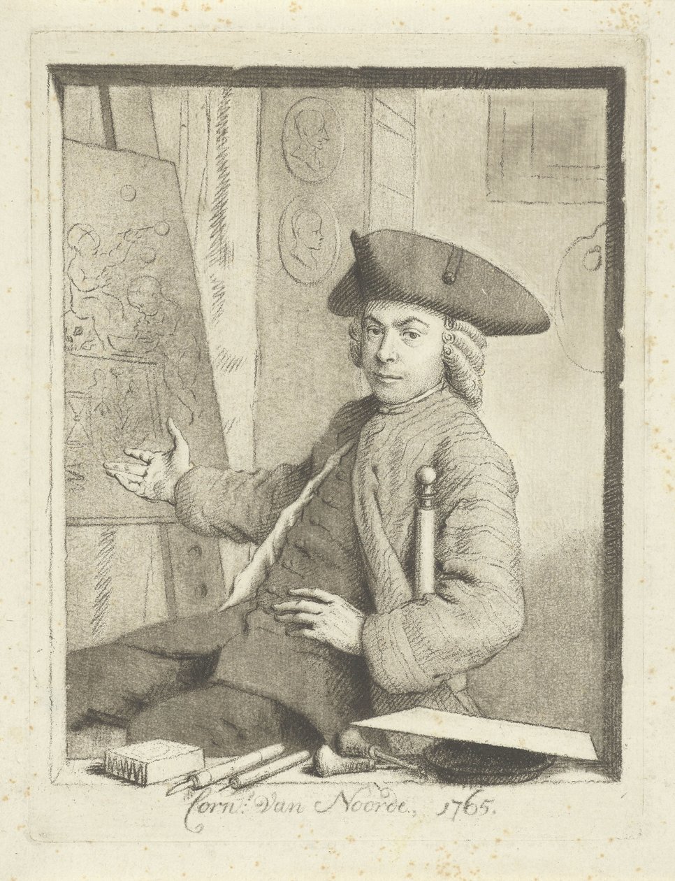 Autorretrato de Cornelis van Noorde de Cornelis van Noorde