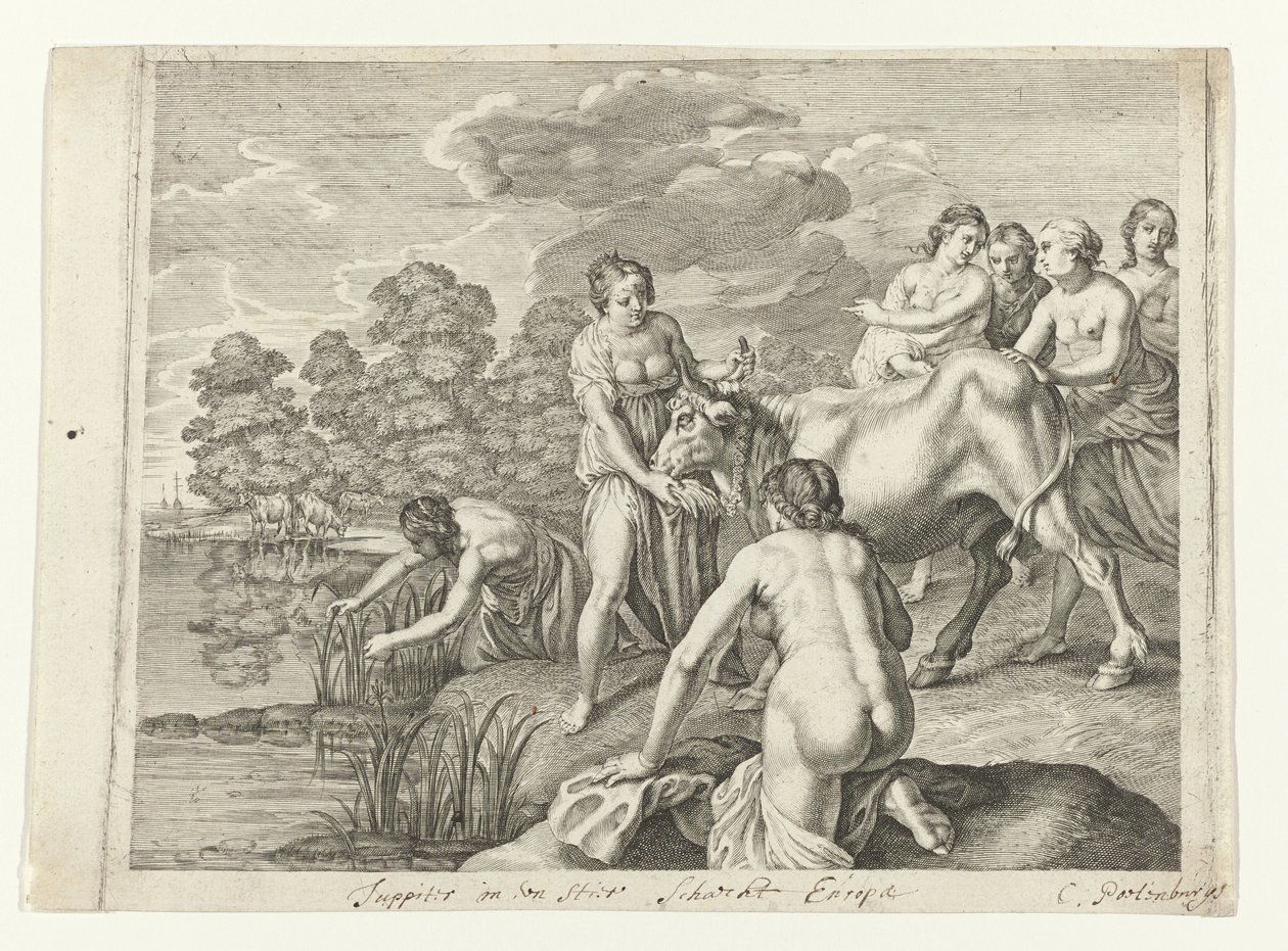 Júpiter ajusticia a Europa
Metamorfosis de Ovidio (título de la serie) de Cornelis van Poelenburch (possibly)