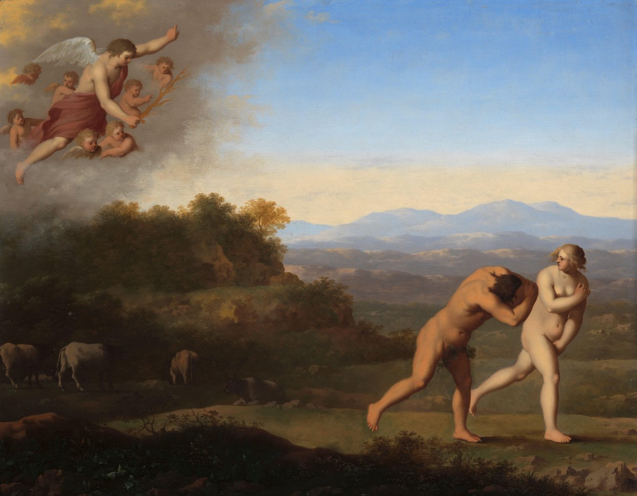 La expulsión del Paraíso
La expulsión del Paraíso (Génesis 3:23-24) de Cornelis van Poelenburch