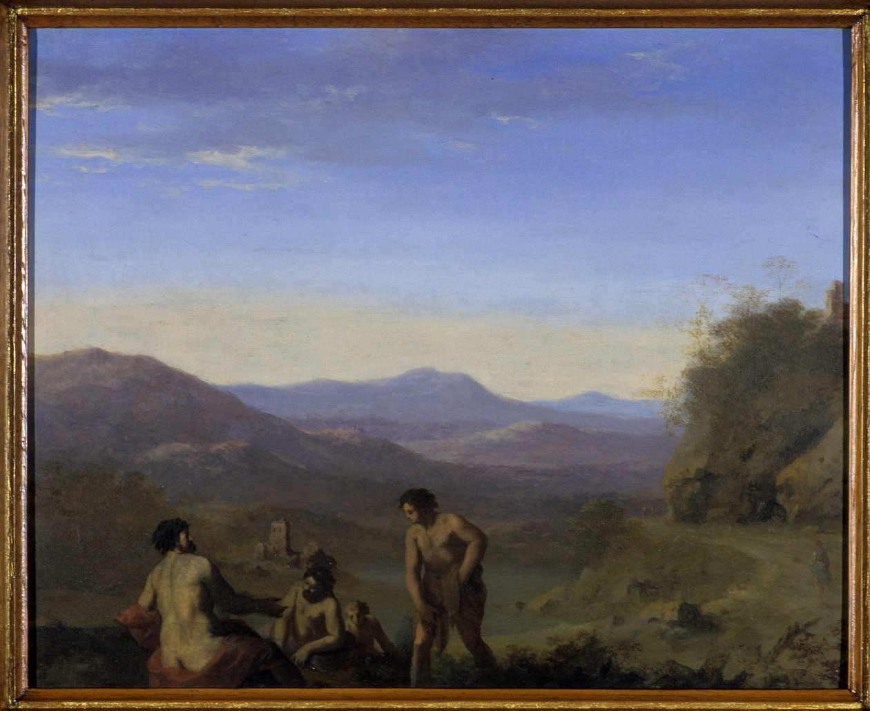 Paisaje arcadiano de Cornelis van Poelenburgh or Poelenburch