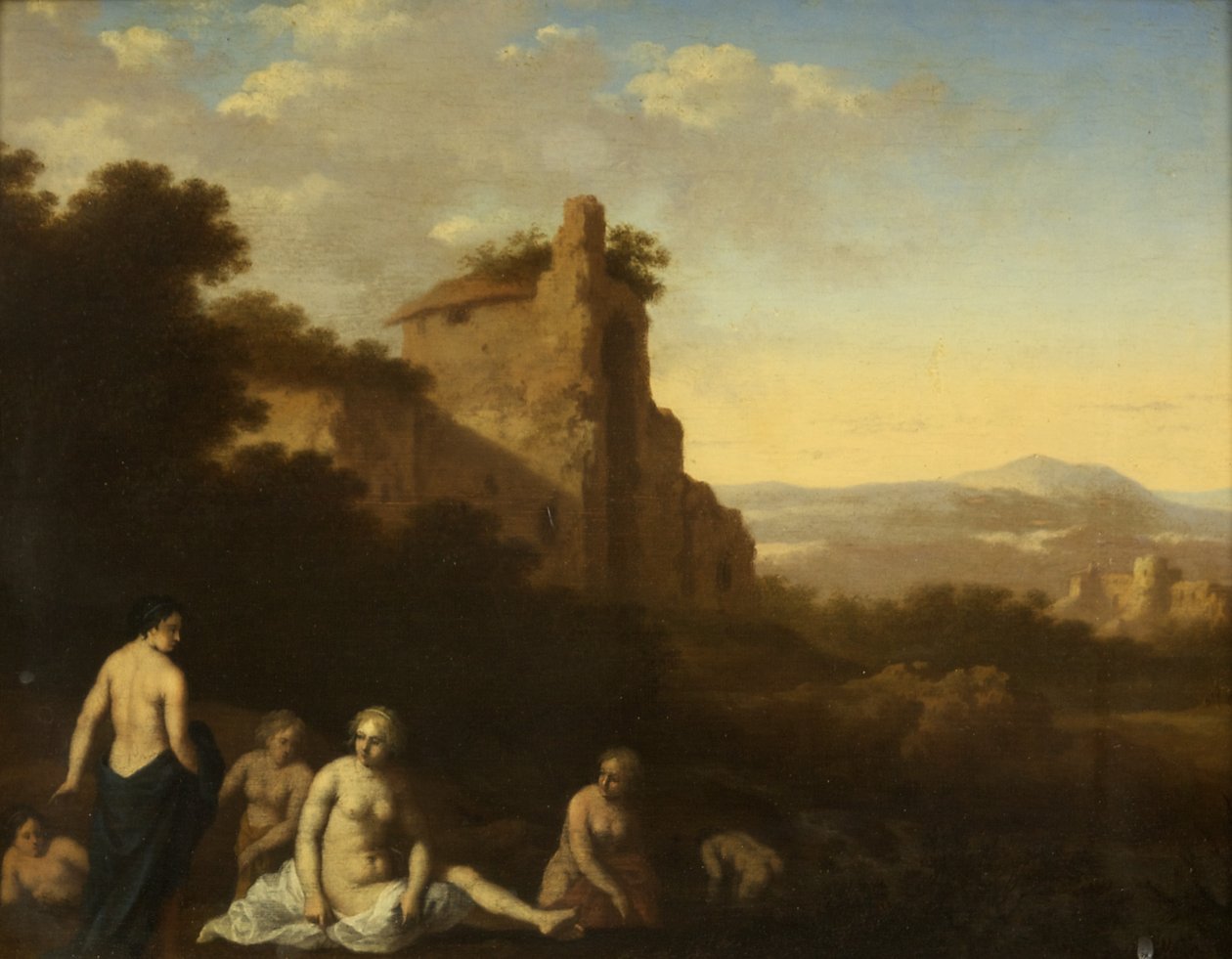 Ninfas bañándose de Cornelis van Poelenburgh or Poelenburch