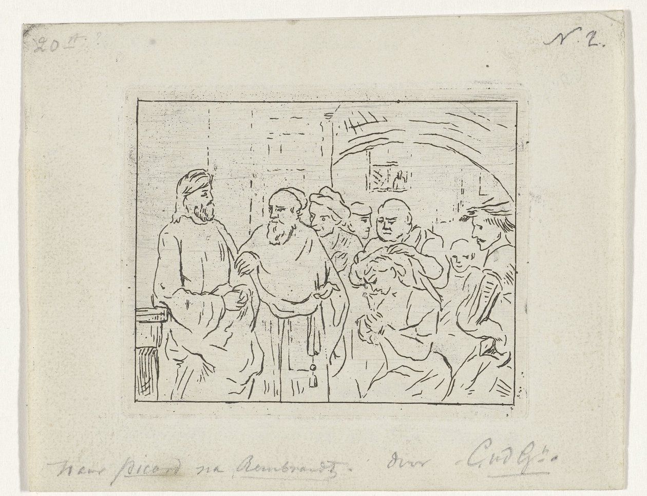Cristo y la mujer sorprendida en adulterio de Cornelis van der Griendt