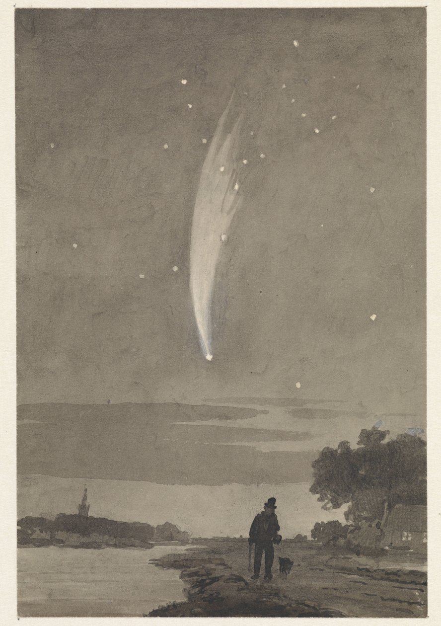 El cometa Donati, 10 de octubre de 1858 de Cornelis van der Griendt