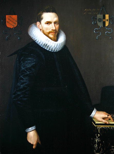 Retrato de Adriaen de Kies van Wiessen, 1616 de Cornelis van der Voort