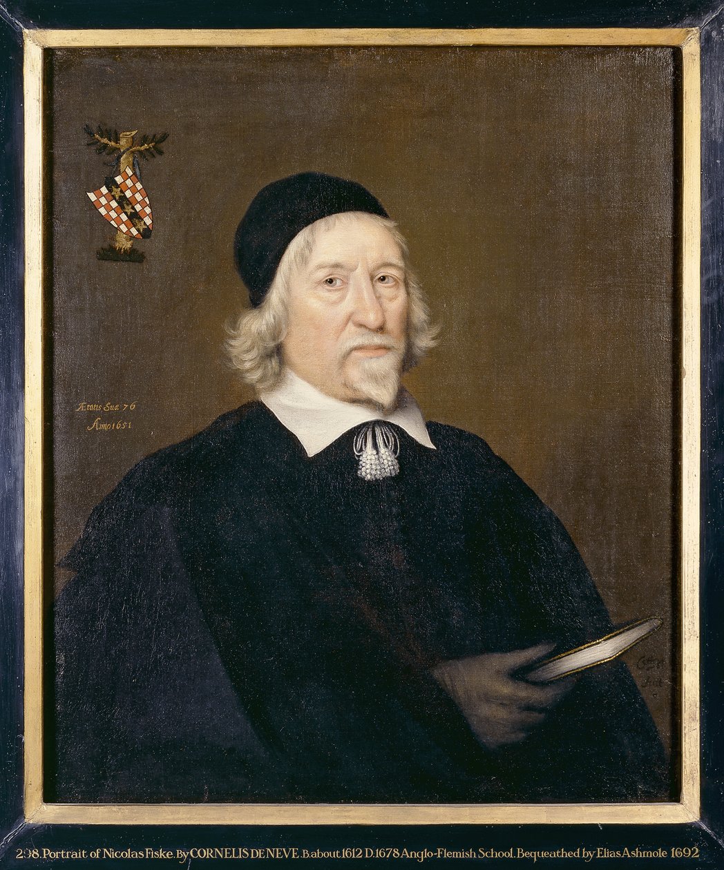 Retrato de un hombre, llamado Nicholas Fiske, 1651 de Cornelius de Neve