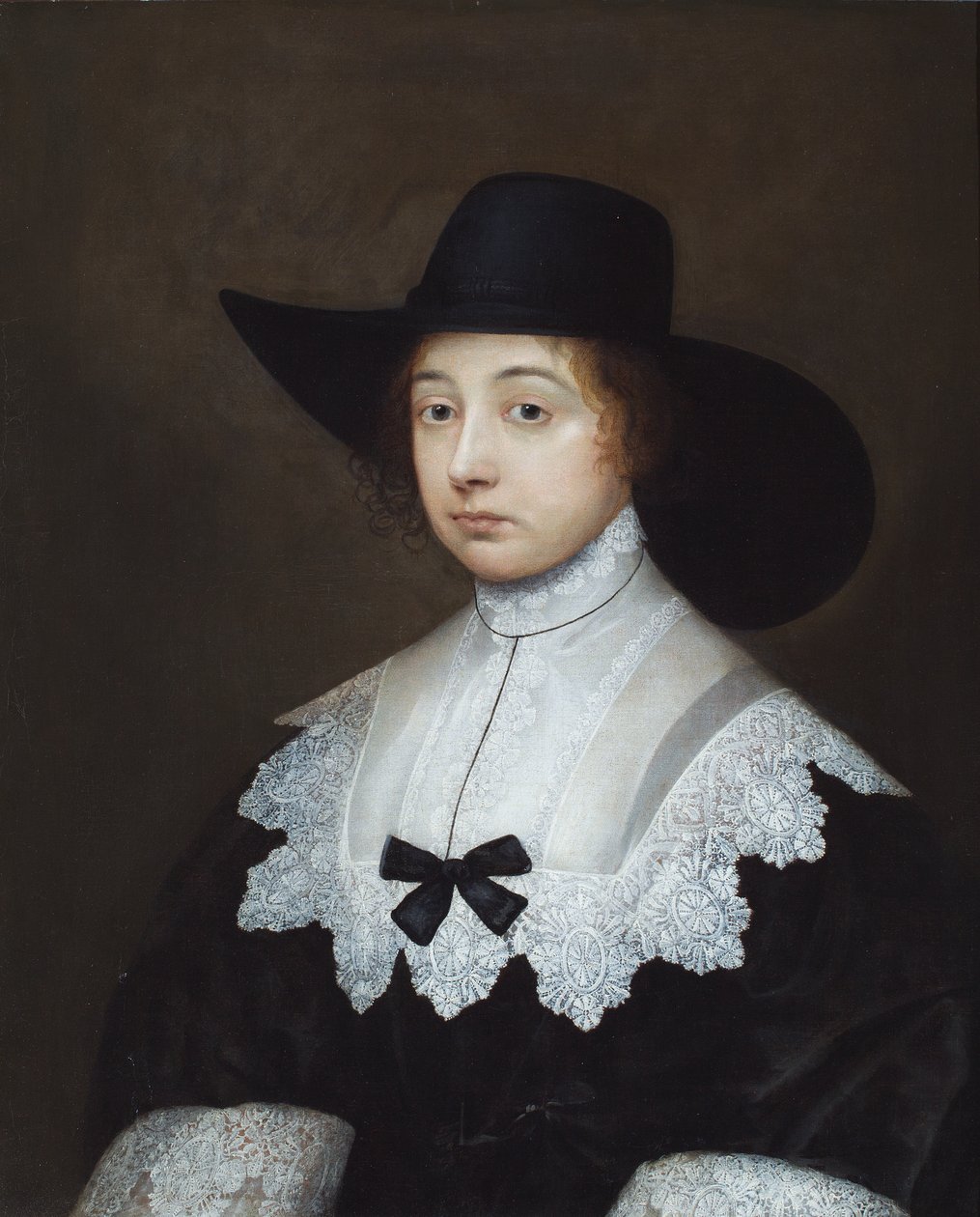 Retrato de Dorothy Sydney, Condesa de Leicester (pintura al óleo) de Cornelius I Johnson