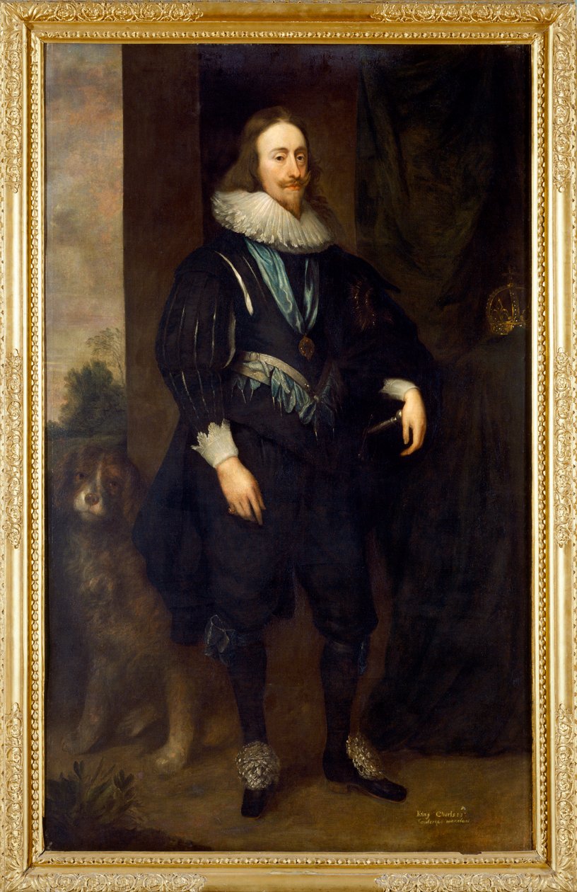 Carlos I (óleo sobre lienzo) de Cornelius Janssen van Ceulen
