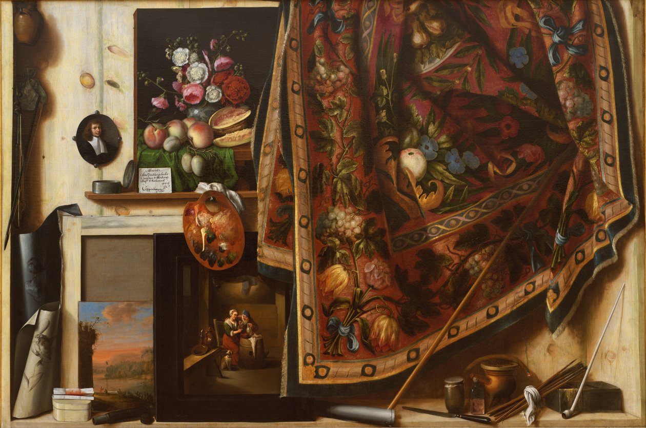 Trampantojo. Un gabinete en el estudio del artista de Cornelius Norbertus Gijsbrechts