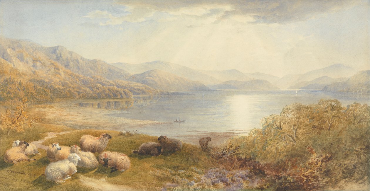 Escena en el Mawddlach, cerca de Barmouth de Cornelius Pearson