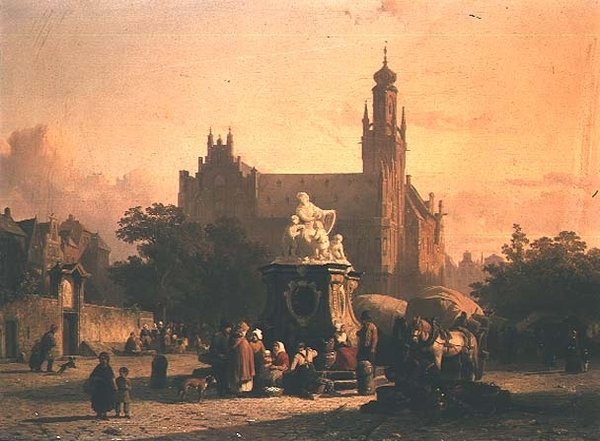 Una plaza de la ciudad de Cornelius Springer
