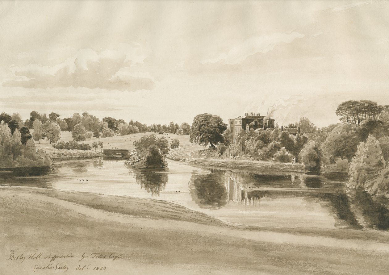 Betley Hall de Cornelius Varley