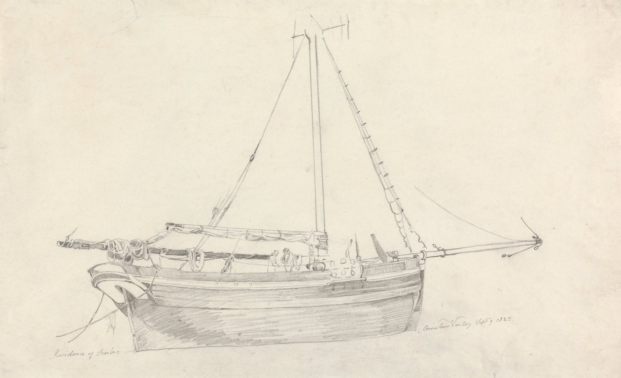 Buque pesquero "Providence" de Scarborough de Cornelius Varley