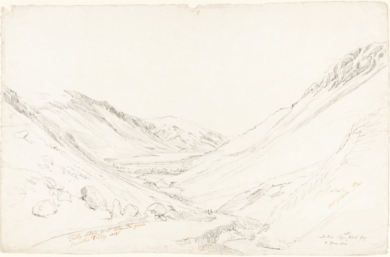 Tally Llyn desde Llyn Trigrain de Cornelius Varley