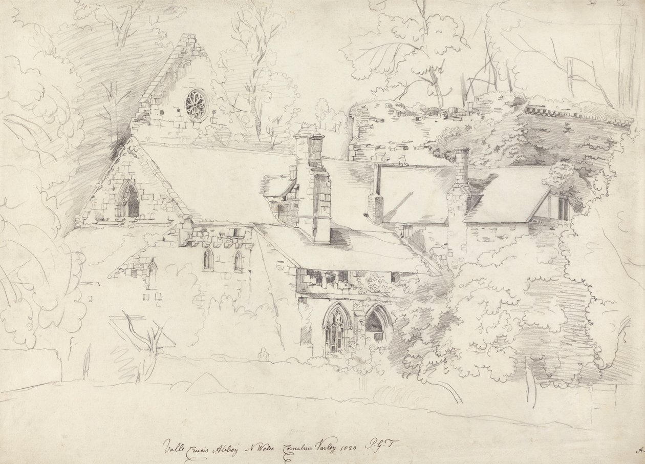 Abadía de Valle Crucis, Denbighshire de Cornelius Varley