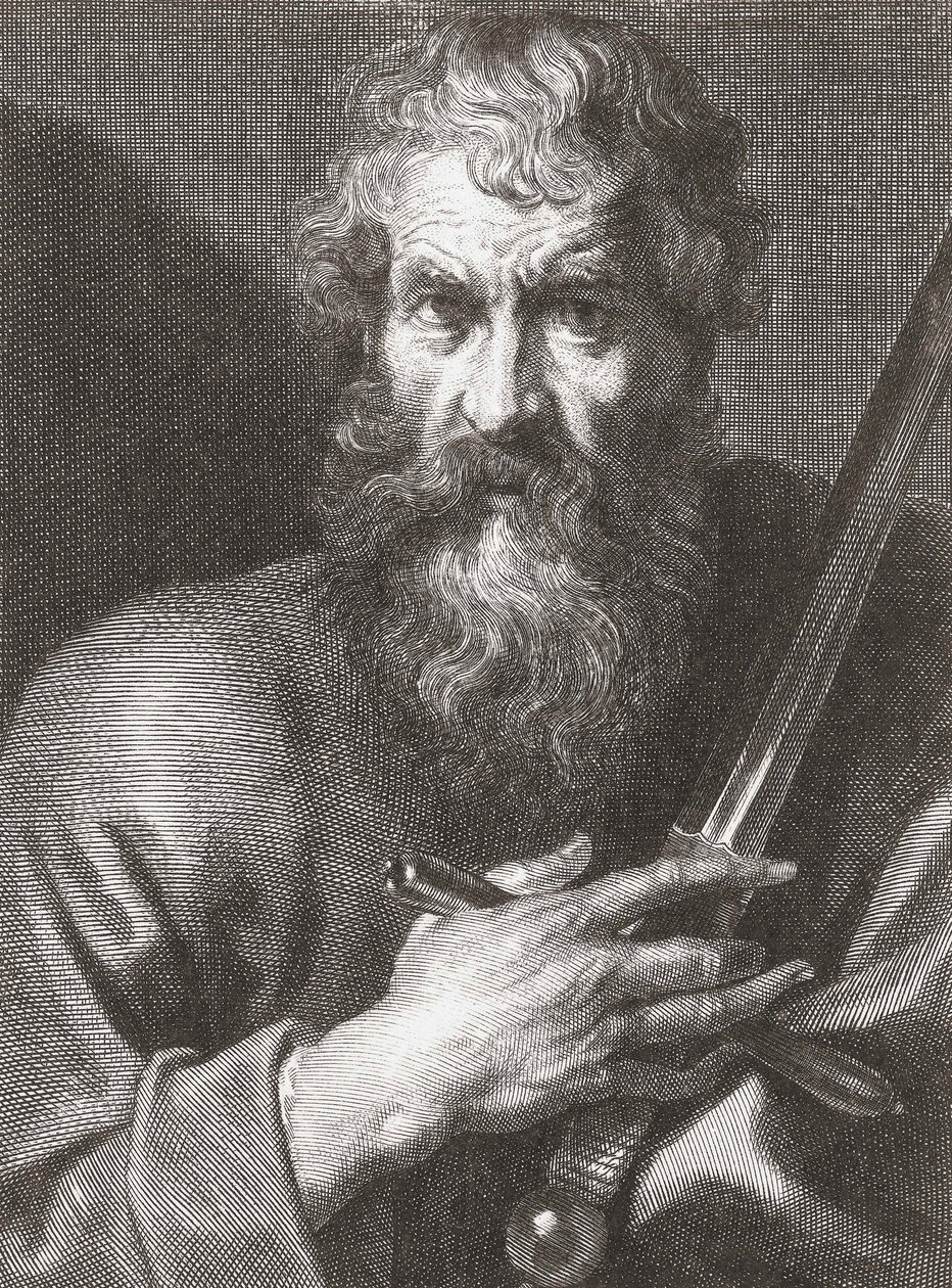 Pablo el Apóstol. Retrato. de Cornelius van Caukercken