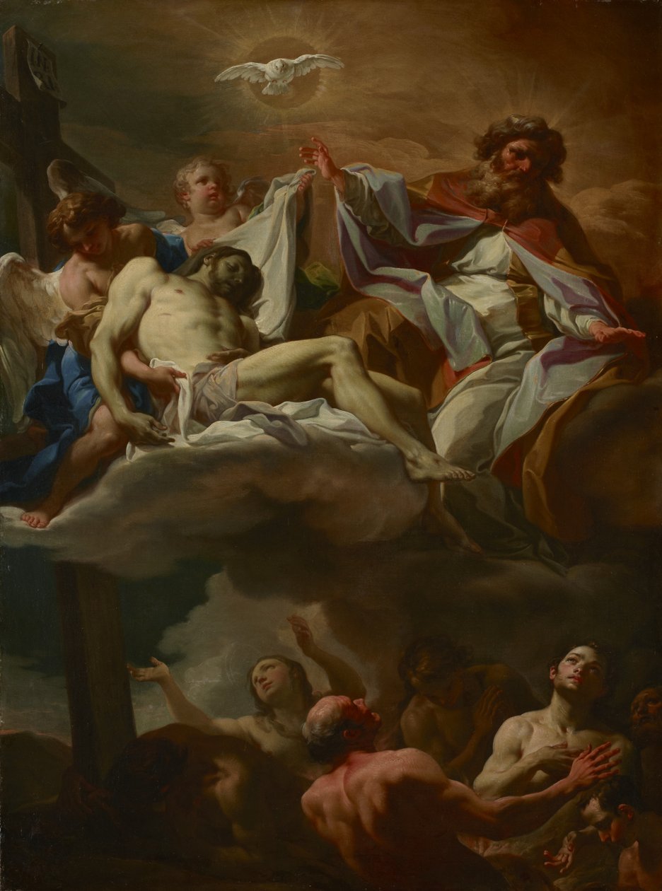 La Trinidad con Almas en el Purgatorio, c.1740 de Corrado Giaquinto