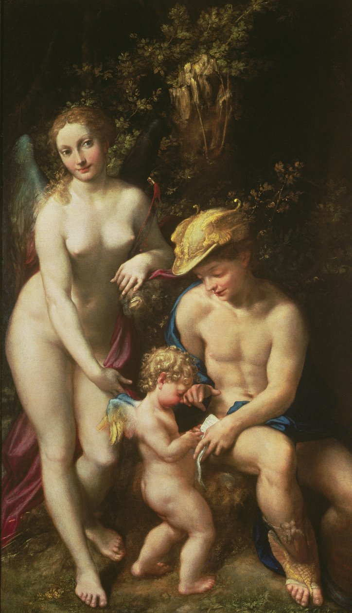Venus con Mercurio y Cupido (
