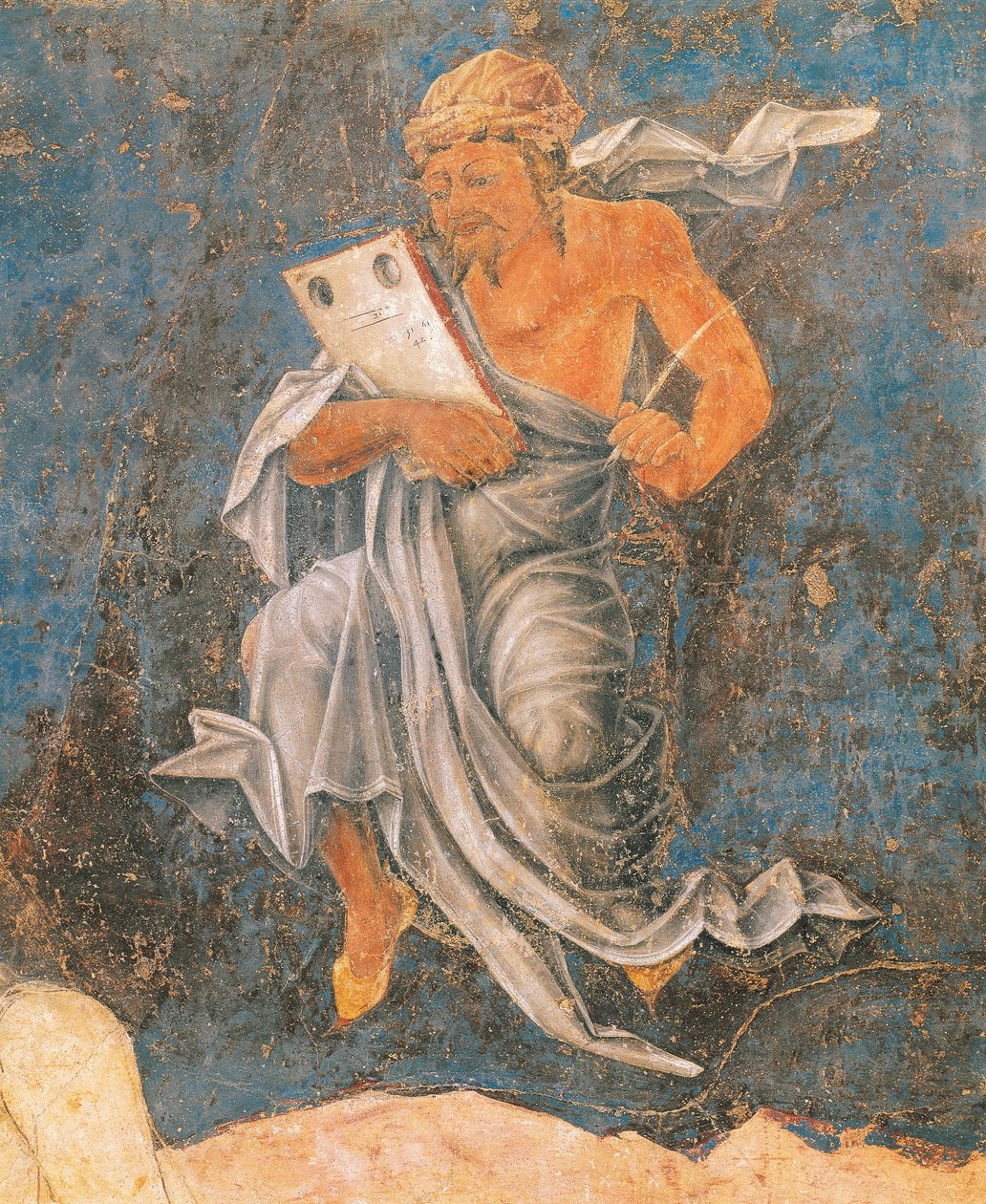 Decano, detalle de la Virgen de la Señal, escena del Mes de Agosto, atribuida a Cosimo Tura de Cosimo (attr. to) Tura