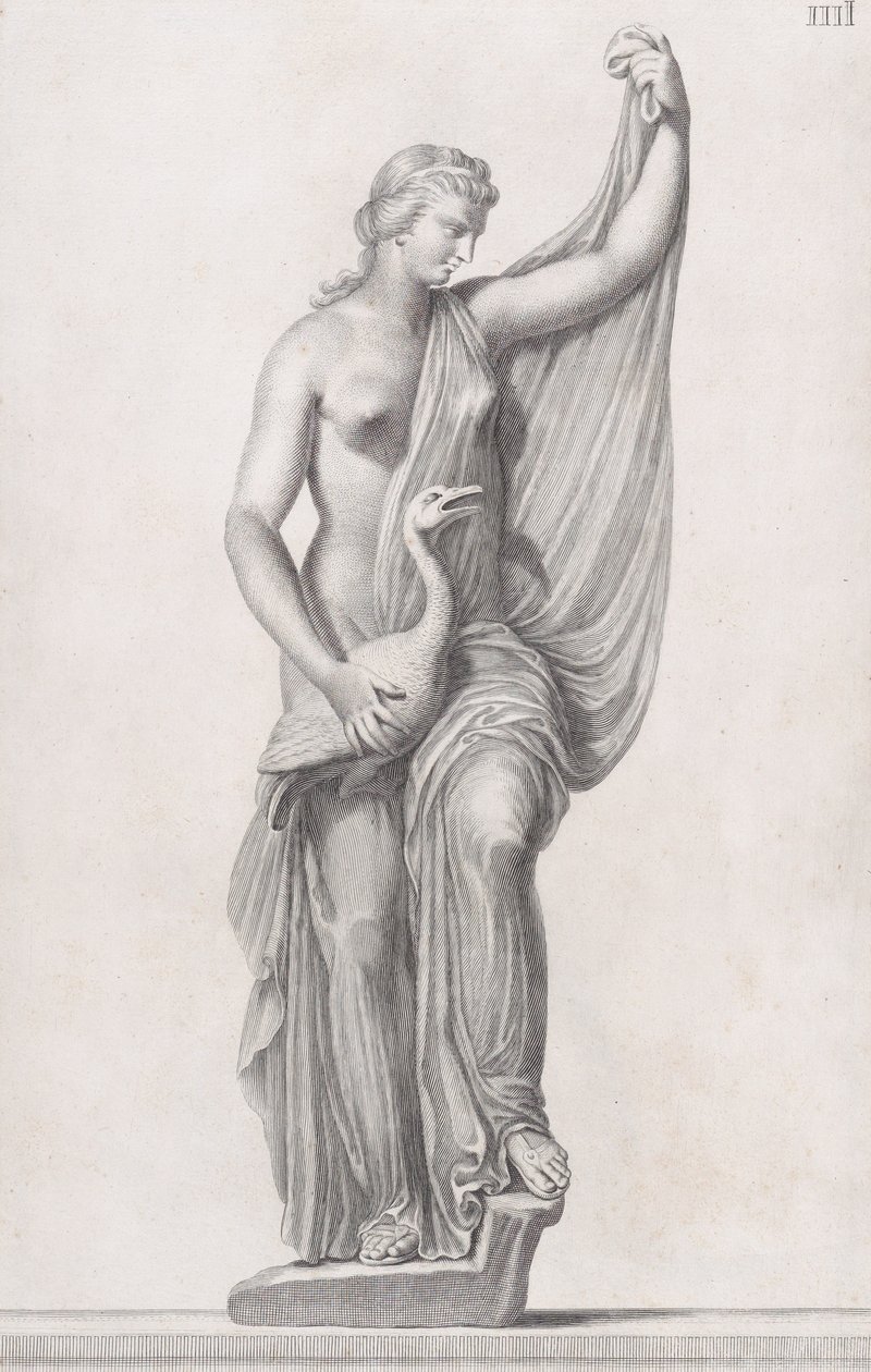 Estatua de Leda y el cisne, 1734 de Cosimo Mogalli